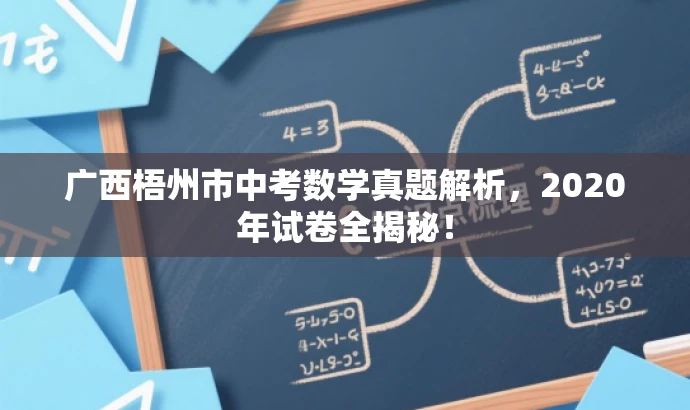 广西梧州市中考数学真题解析,2020年试卷全揭秘! 广西梧州市中考数学真题解析,2020年试卷全揭秘!