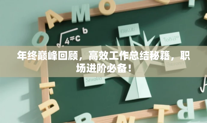 年终巅峰回顾,高效工作总结秘籍,职场进阶必备! 年终巅峰回顾,高效工作总结秘籍,职场进阶必备!