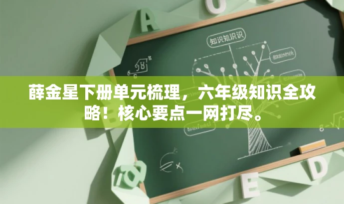 薛金星下册单元梳理,六年级知识全攻略!核心要点一网打尽。 薛金星下册单元梳理,六年级知识全攻略!核心要点一网打尽。