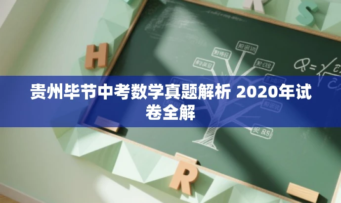 贵州毕节中考数学真题解析 2020年试卷全解 贵州毕节中考数学真题解析 2020年试卷全解