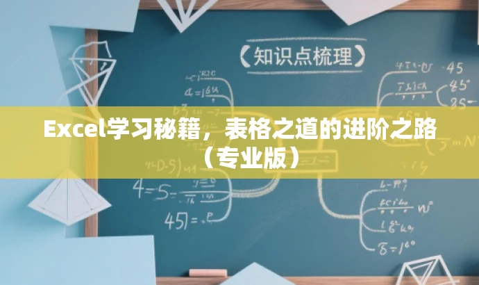 Excel学习秘籍,表格之道的进阶之路(专业版) Excel学习秘籍,表格之道的进阶之路(专业版)