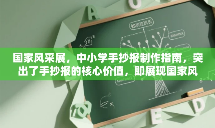 国家风采展,中小学手抄报制作指南,突出了手抄报的核心价值,即展现国家风采,同时适配了中小学学生的目标人群需求。语言简洁明了,有吸引力。 国家风采展,中小学手抄报制作指南,突出了手抄报的核心价值,即展现国家风采,同时适配了中小学学生的目标人群需求。语言简洁明了,有吸引力。
