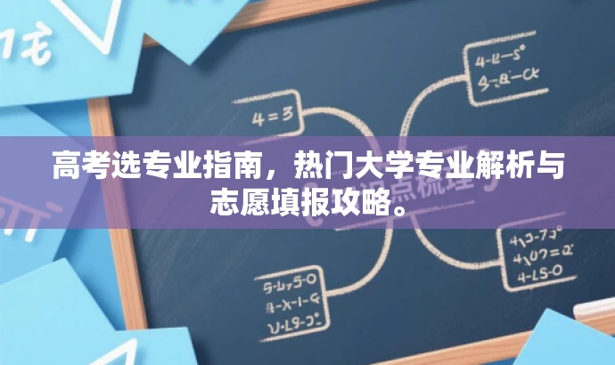 高考选专业指南,热门大学专业解析与志愿填报攻略。 高考选专业指南,热门大学专业解析与志愿填报攻略。