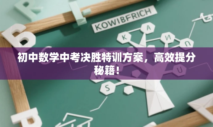初中数学中考决胜特训方案,高效提分秘籍! 初中数学中考决胜特训方案,高效提分秘籍!