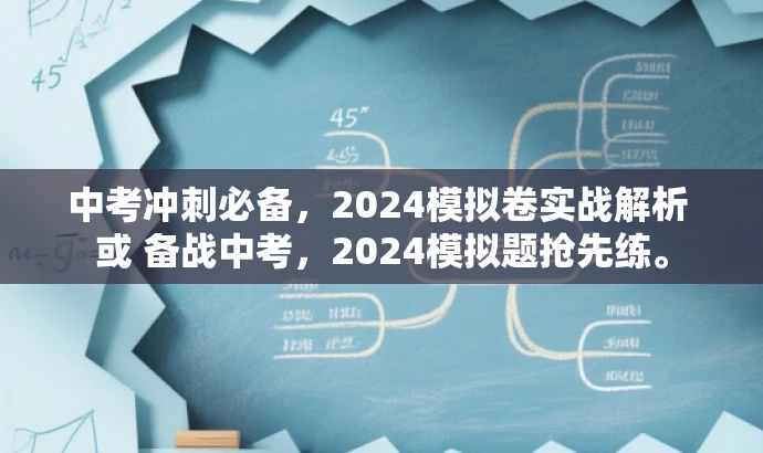中考冲刺必备,2024模拟卷实战解析 或 备战中考,2024模拟题抢先练。 中考冲刺必备,2024模拟卷实战解析 或 备战中考,2024模拟题抢先练。