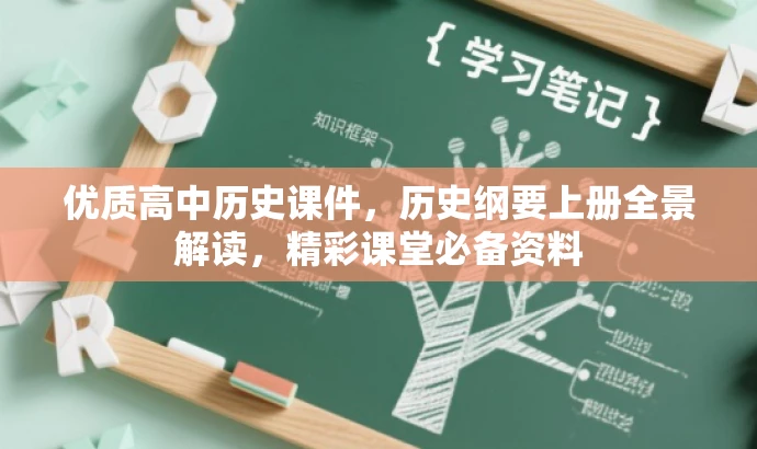优质高中历史课件，历史纲要上册全景解读，精彩课堂必备资料