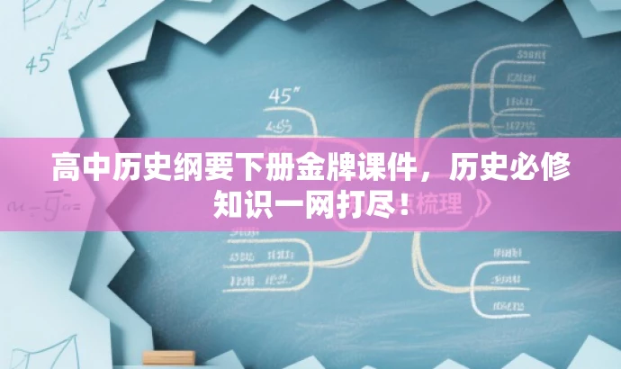 高中历史纲要下册金牌课件，历史必修知识一网打尽！