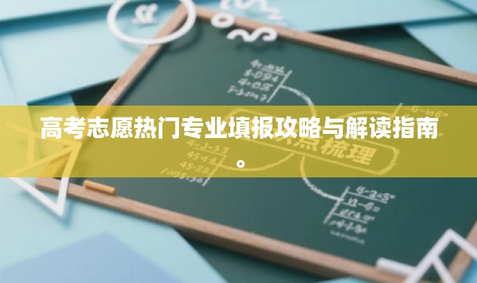 高考志愿热门专业填报攻略与解读指南。