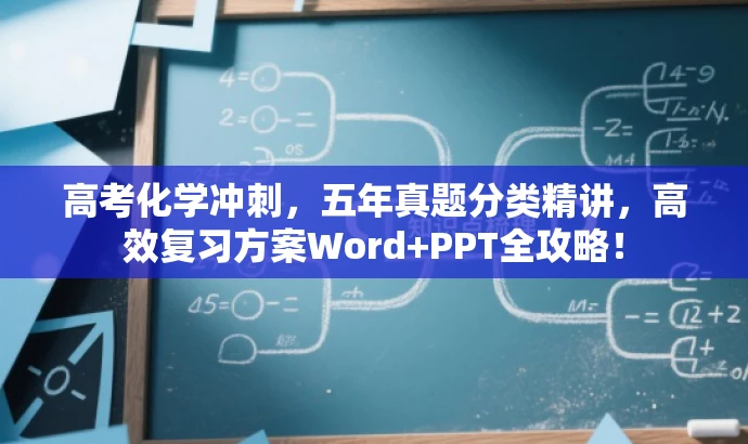 高考化学冲刺,五年真题分类精讲,高效复习方案Word+PPT全攻略! 高考化学冲刺,五年真题分类精讲,高效复习方案Word+PPT全攻略!