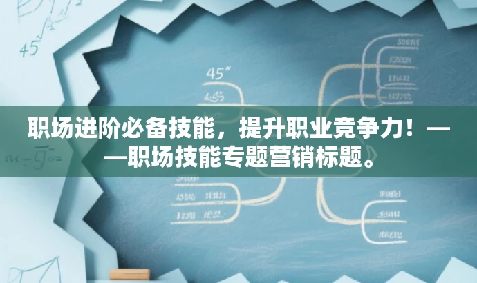 职场进阶必备技能,提升职业竞争力!——职场技能专题营销标题。 职场进阶必备技能,提升职业竞争力!——职场技能专题营销标题。