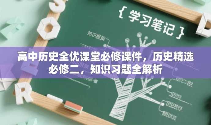 高中历史全优课堂必修课件,历史精选必修二,知识习题全解析 高中历史全优课堂必修课件,历史精选必修二,知识习题全解析