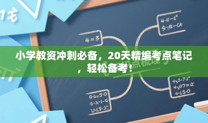小学教资冲刺必备,20天精编考点笔记,轻松备考! 小学教资冲刺必备,20天精编考点笔记,轻松备考!