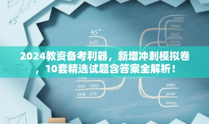2024教资备考利器,新增冲刺模拟卷,10套精选试题含答案全解析! 2024教资备考利器,新增冲刺模拟卷,10套精选试题含答案全解析!