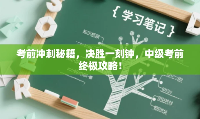 考前冲刺秘籍,决胜一刻钟,中级考前终极攻略! 考前冲刺秘籍,决胜一刻钟,中级考前终极攻略!