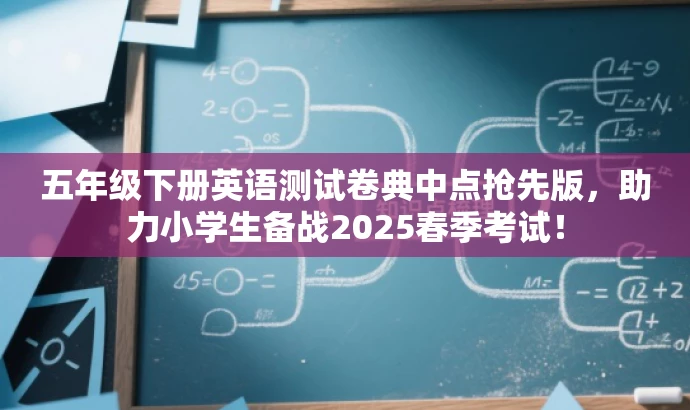 五年级下册英语测试卷典中点抢先版,助力小学生备战2025春季考试! 五年级下册英语测试卷典中点抢先版,助力小学生备战2025春季考试!