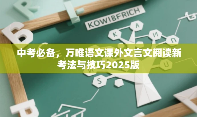 中考必备,万唯语文课外文言文阅读新考法与技巧2025版 中考必备,万唯语文课外文言文阅读新考法与技巧2025版