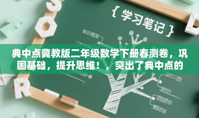 典中点冀教版二年级数学下册春测卷,巩固基础,提升思维!,突出了典中点的核心价值,强调了冀教版二年级数学下册的春季测试卷的重要性,同时使用了有吸引力的语言来吸引目标人群的注意力。 典中点冀教版二年级数学下册春测卷,巩固基础,提升思维!,突出了典中点的核心价值,强调了冀教版二年级数学下册的春季测试卷的重要性,同时使用了有吸引力的语言来吸引目标人群的注意力。