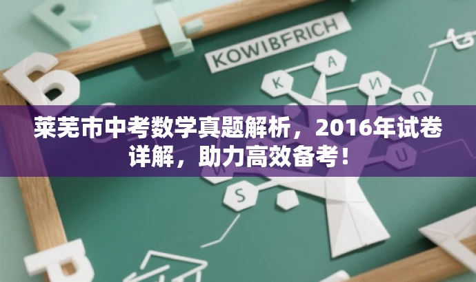 莱芜市中考数学真题解析,2016年试卷详解,助力高效备考! 莱芜市中考数学真题解析,2016年试卷详解,助力高效备考!
