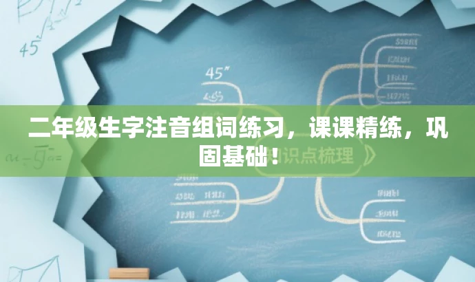 二年级生字注音组词练习,课课精练,巩固基础! 二年级生字注音组词练习,课课精练,巩固基础!
