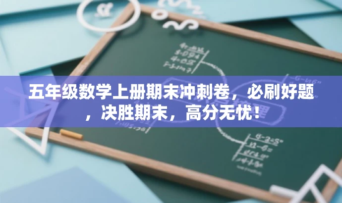 五年级数学上册期末冲刺卷,必刷好题,决胜期末,高分无忧! 五年级数学上册期末冲刺卷,必刷好题,决胜期末,高分无忧!
