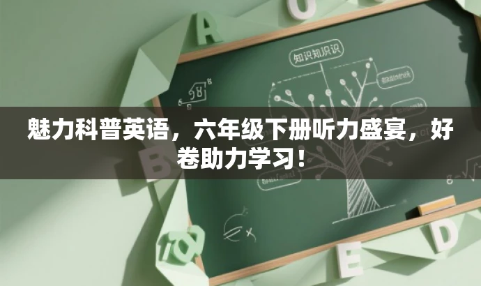 魅力科普英语,六年级下册听力盛宴,好卷助力学习! 魅力科普英语,六年级下册听力盛宴,好卷助力学习!