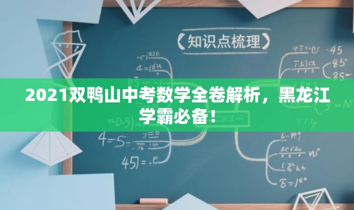 2021双鸭山中考数学全卷解析,黑龙江学霸必备! 2021双鸭山中考数学全卷解析,黑龙江学霸必备!