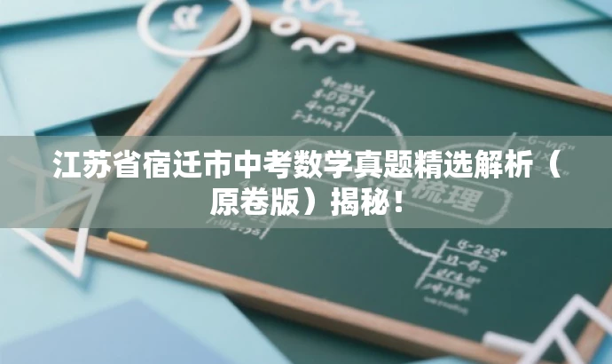 江苏省宿迁市中考数学真题精选解析(原卷版)揭秘! 江苏省宿迁市中考数学真题精选解析(原卷版)揭秘!