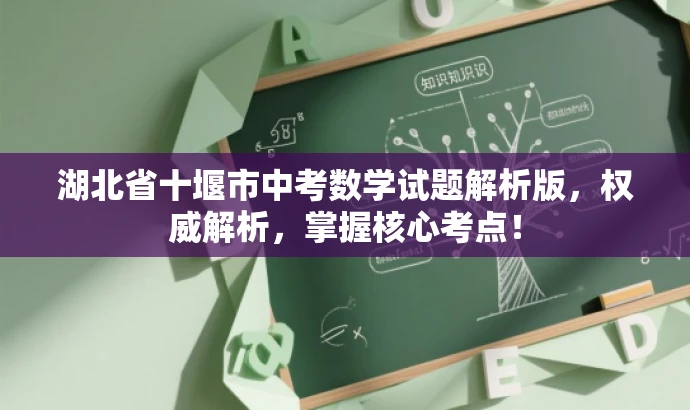 湖北省十堰市中考数学试题解析版,权威解析,掌握核心考点! 湖北省十堰市中考数学试题解析版,权威解析,掌握核心考点!