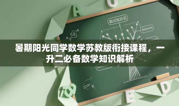 暑期阳光同学数学苏教版衔接课程,一升二必备数学知识解析 暑期阳光同学数学苏教版衔接课程,一升二必备数学知识解析