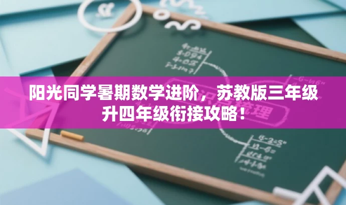 阳光同学暑期数学进阶,苏教版三年级升四年级衔接攻略! 阳光同学暑期数学进阶,苏教版三年级升四年级衔接攻略!