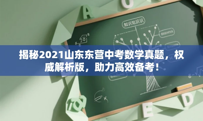 揭秘2021山东东营中考数学真题,权威解析版,助力高效备考! 揭秘2021山东东营中考数学真题,权威解析版,助力高效备考!