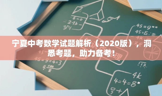 宁夏中考数学试题解析(2020版),洞悉考题,助力备考! 宁夏中考数学试题解析(2020版),洞悉考题,助力备考!