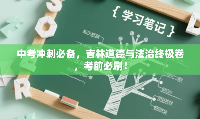 中考冲刺必备,吉林道德与法治终极卷,考前必刷! 中考冲刺必备,吉林道德与法治终极卷,考前必刷!