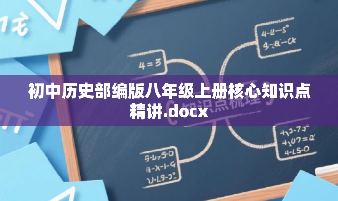 初中历史部编版八年级上册核心知识点精讲.docx 初中历史部编版八年级上册核心知识点精讲.docx