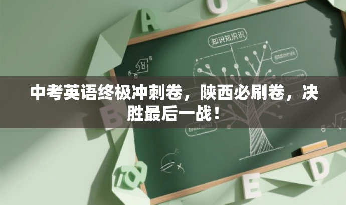 中考英语终极冲刺卷,陕西必刷卷,决胜最后一战! 中考英语终极冲刺卷,陕西必刷卷,决胜最后一战!