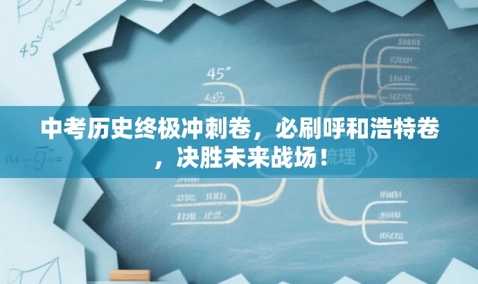 中考历史终极冲刺卷，必刷呼和浩特卷，决胜未来战场！