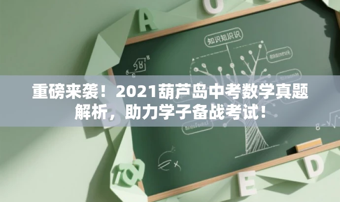 重磅来袭!2021葫芦岛中考数学真题解析,助力学子备战考试! 重磅来袭!2021葫芦岛中考数学真题解析,助力学子备战考试!