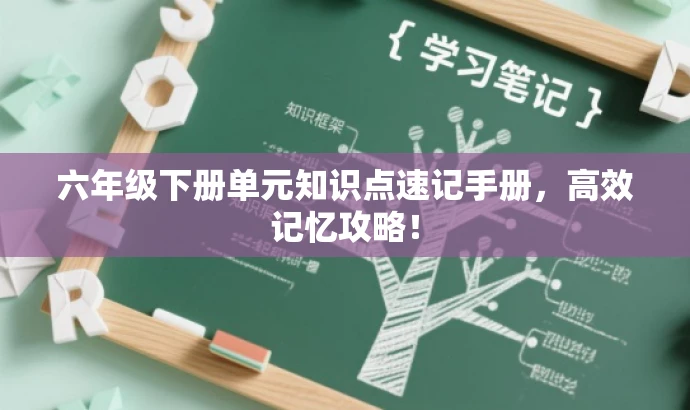 六年级下册单元知识点速记手册,高效记忆攻略! 六年级下册单元知识点速记手册,高效记忆攻略!