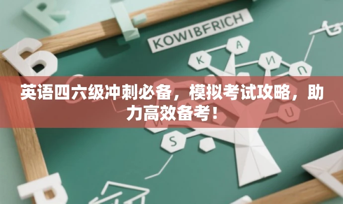 英语四六级冲刺必备,模拟考试攻略,助力高效备考! 英语四六级冲刺必备,模拟考试攻略,助力高效备考!