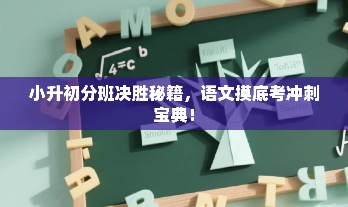 小升初分班决胜秘籍,语文摸底考冲刺宝典! 小升初分班决胜秘籍,语文摸底考冲刺宝典!