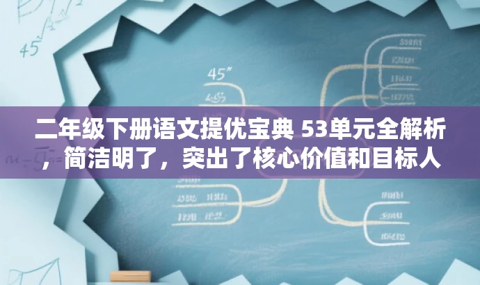 二年级下册语文提优宝典 53单元全解析,简洁明了,突出了核心价值和目标人群需求,同时语言有吸引力,适合营销使用。 二年级下册语文提优宝典 53单元全解析,简洁明了,突出了核心价值和目标人群需求,同时语言有吸引力,适合营销使用。