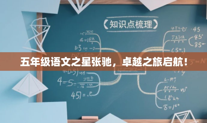 五年级语文之星张驰,卓越之旅启航! 五年级语文之星张驰,卓越之旅启航!