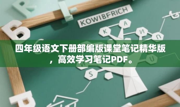 四年级语文下册部编版课堂笔记精华版,高效学习笔记PDF。 四年级语文下册部编版课堂笔记精华版,高效学习笔记PDF。