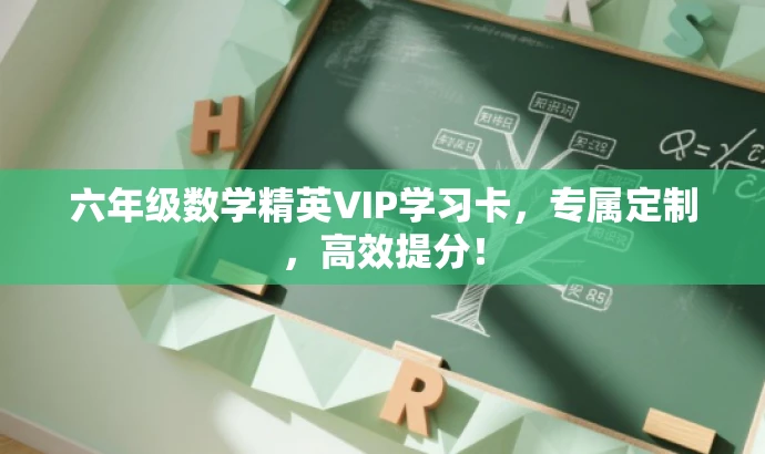 六年级数学精英VIP学习卡,专属定制,高效提分! 六年级数学精英VIP学习卡,专属定制,高效提分!