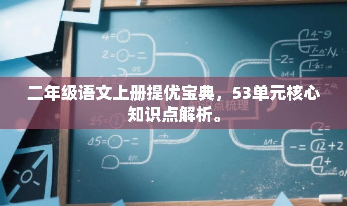 二年级语文上册提优宝典,53单元核心知识点解析。 二年级语文上册提优宝典,53单元核心知识点解析。