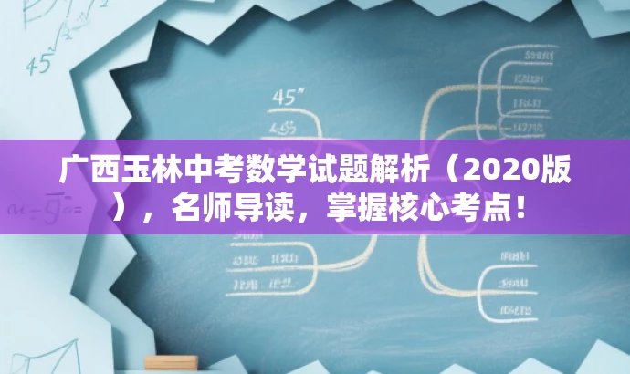 广西玉林中考数学试题解析(2020版),名师导读,掌握核心考点! 广西玉林中考数学试题解析(2020版),名师导读,掌握核心考点!