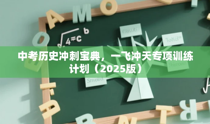 中考历史冲刺宝典,一飞冲天专项训练计划(2025版) 中考历史冲刺宝典,一飞冲天专项训练计划(2025版)