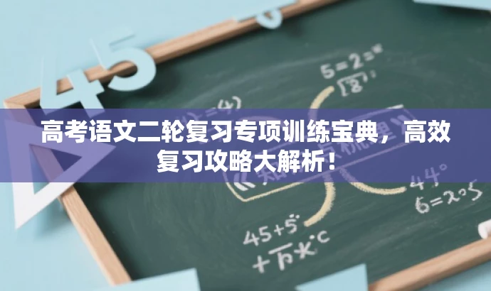 高考语文二轮复习专项训练宝典,高效复习攻略大解析! 高考语文二轮复习专项训练宝典,高效复习攻略大解析!