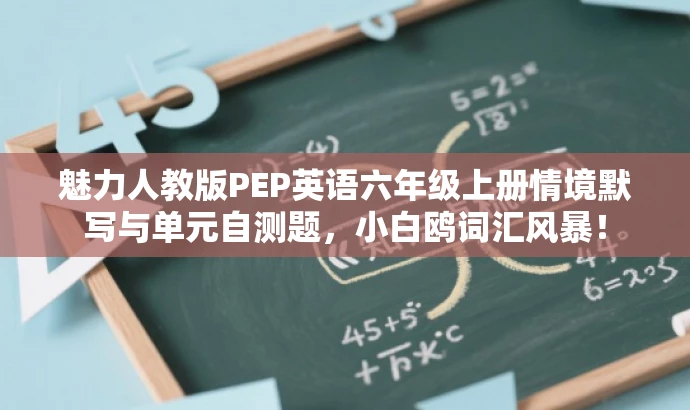 魅力人教版PEP英语六年级上册情境默写与单元自测题,小白鸥词汇风暴! 魅力人教版PEP英语六年级上册情境默写与单元自测题,小白鸥词汇风暴!