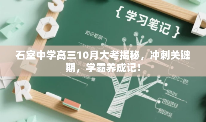 石室中学高三10月大考揭秘，冲刺关键期，学霸养成记！